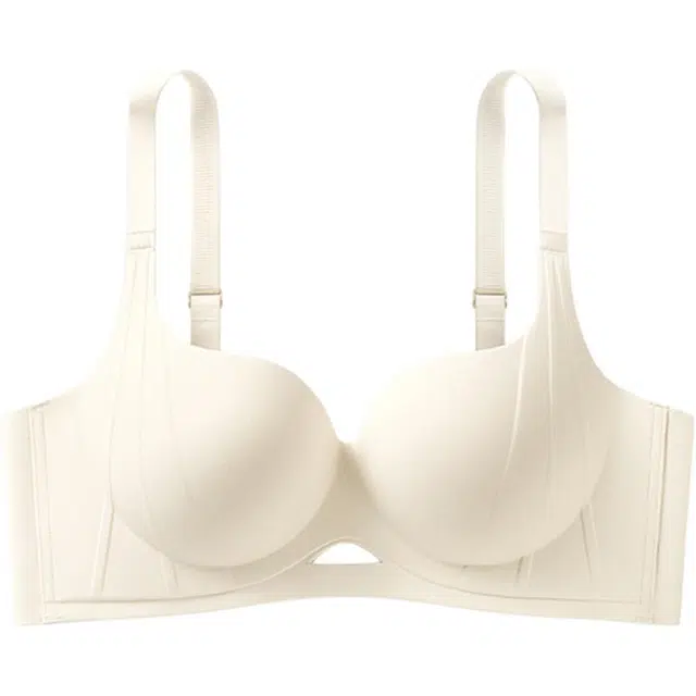 轻迎 内衣女生小胸聚拢显大防下垂收副乳上托无痕舒适透气文胸 女款