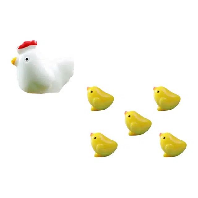 卡莱茵 苔藓微景观装饰 造景装饰 素材配件 小鸡一家 树脂 挂件 男女同款情侣款