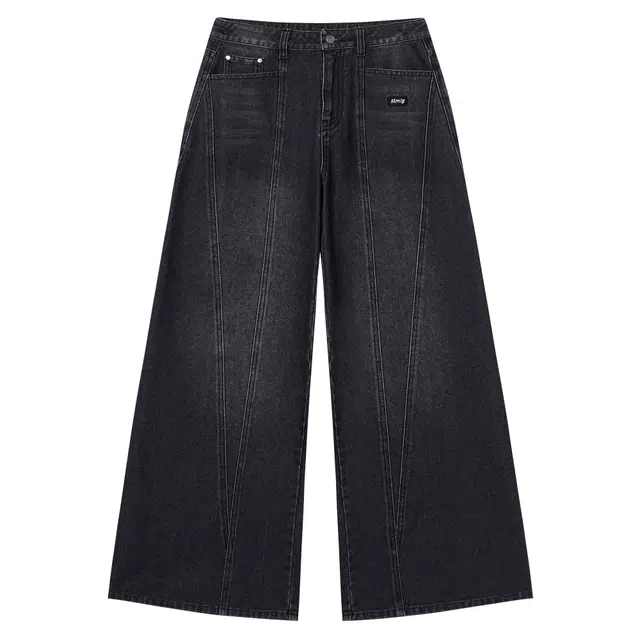 Mmlg Washed Wide Leg Jeans