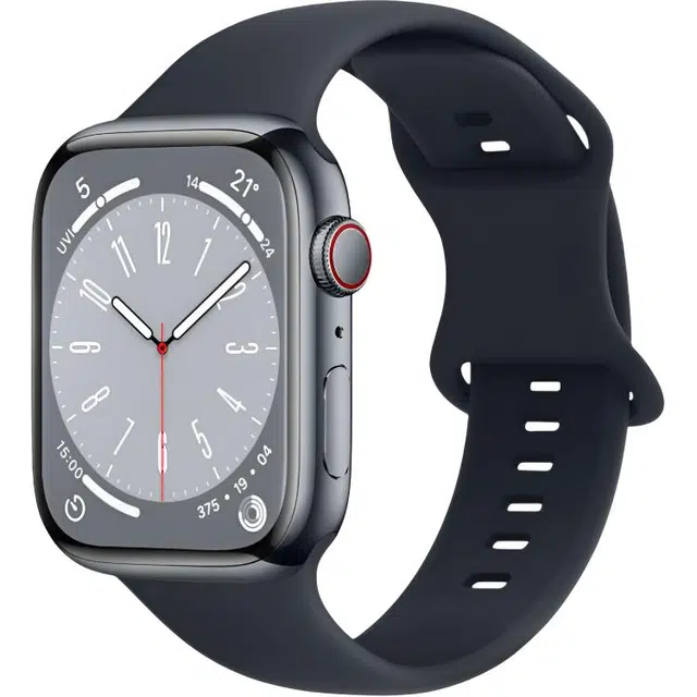 次隐熊 表带 苹果适用 硅胶材质 柔软亲肤透气百搭运动腕带男女通用