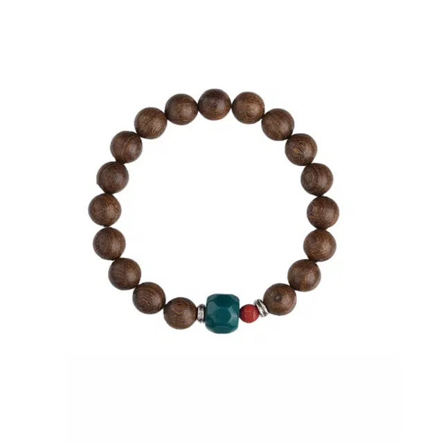 子婳 复古设计小众风格高级感 金丝檀木 珠串 男款