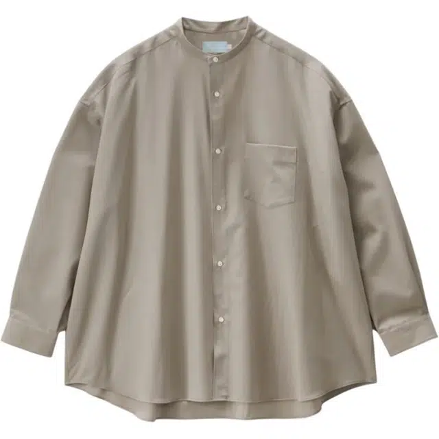 Graphpaper FW25 ALUMO for GP LS Oversized Band Collar Shirt