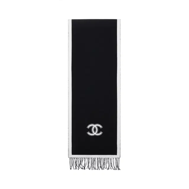 Chanel Classic Tassel Scarf Navy