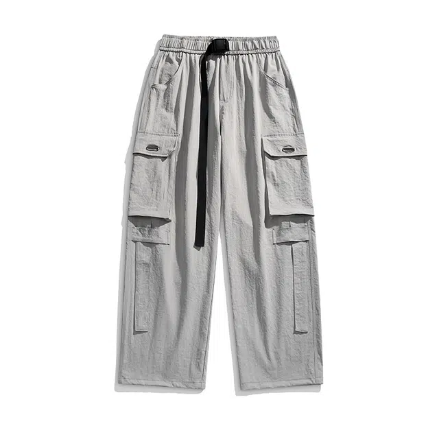 海尔斯 户外美式宽松中腰纯色休闲裤 男款