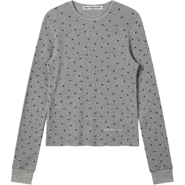 RestRecreation LOGO PATTERN WAFFLE TOP FW25T