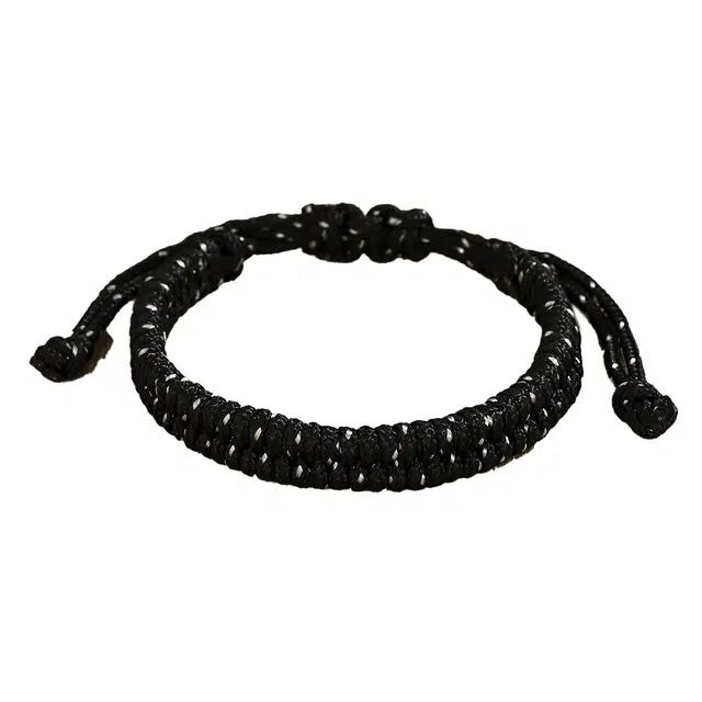 素于 新中式国潮复古转运小众百搭精致创意可调节编制波西米亚彩色国风新宠百搭配饰吉祥如意#好运 织物 手绳 男女同款情侣款