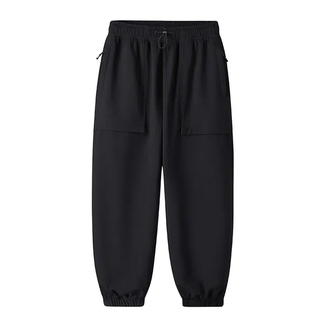 海尔斯 运动纯色束脚宽松休闲裤 男款