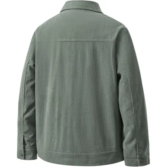 红豆 复古灯芯绒休闲多口袋保暖挺括易打理通勤茄克百搭外套夹克 男款