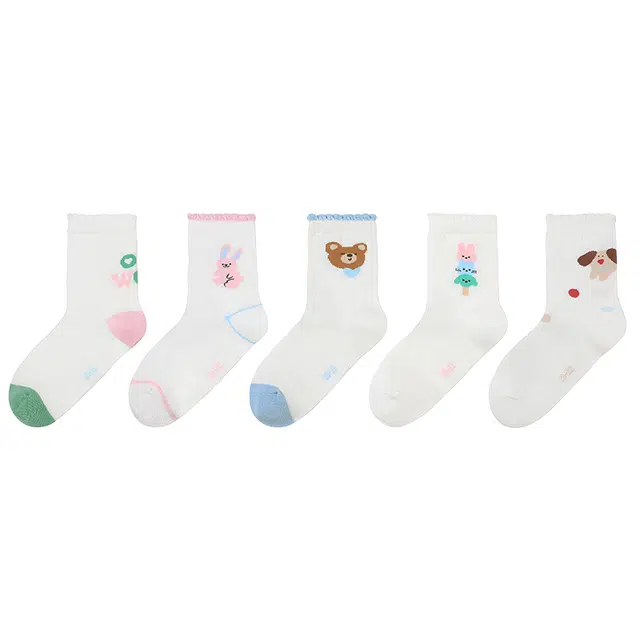 久岁伴 校园系列 休闲洋气百搭袜子儿童款