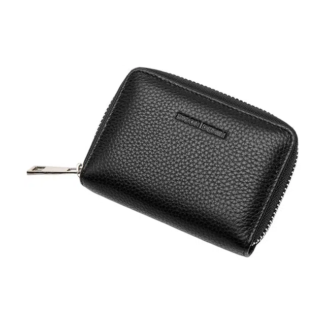 BISON DENIM Card Holder Black