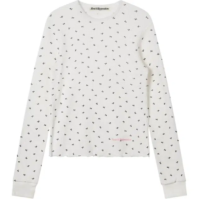RestRecreation LOGO PATTERN WAFFLE TOP FW25T