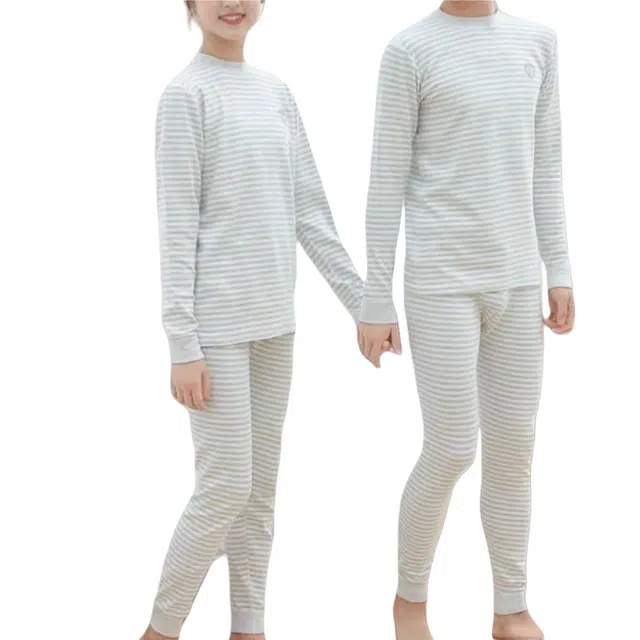 兰缪 青少年纯棉秋衣秋裤舒绒棉毛衫舒适柔软家居服打底衫保暖套装 男女同款