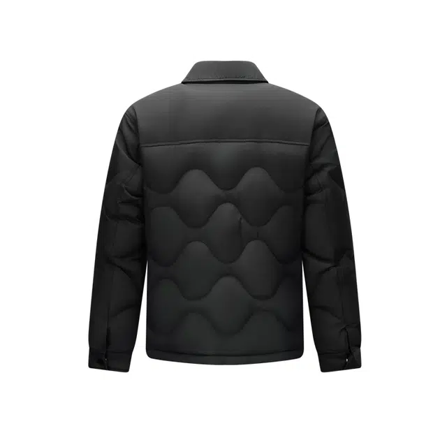 森马 三防衬衫式内胆拼接时尚外套通勤羽绒服 男款