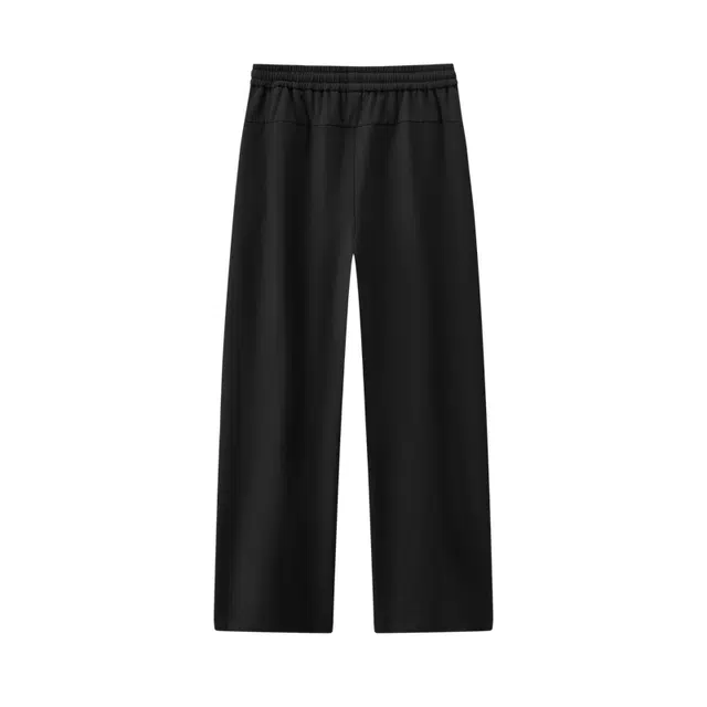 森马 时尚百搭简约日常通勤慵懒阔腿裤褶皱垂感宽松潮流抽绳长裤休闲裤 男款