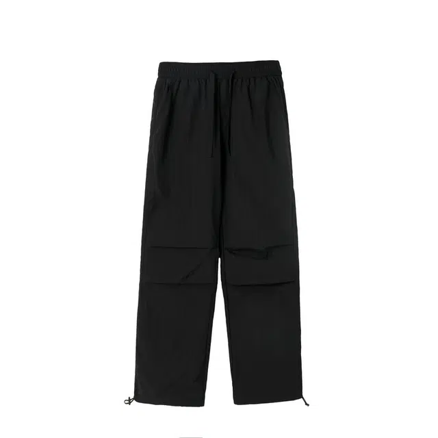 海尔斯 简约百搭高街舒适系带中腰直筒休闲裤 男款