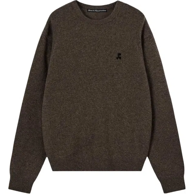 RestRecreation FW25 LOGO CREW NECK SWEATER