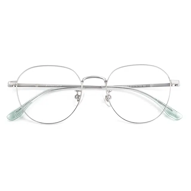 苍木优品 【可配度数】防蓝光近视超轻护眼平光镜眼镜框 纯钛 圆形 光学镜架 男女同款情侣款