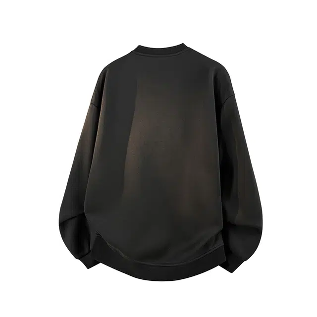 【3D立体浮雕万针刺绣】布客行 美式复古文艺风植物花卉工艺纯色基础简约百搭高级感高街潮流休闲舒适学院华棉重磅长袖卫衣 男女同款