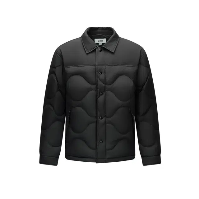 森马 三防衬衫式内胆拼接时尚外套通勤羽绒服 男款