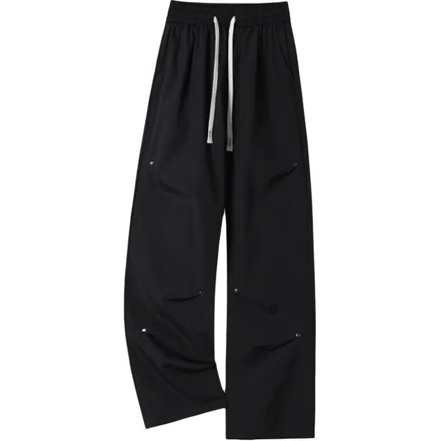 海尔斯 简约百搭美式高街舒适系带宽松休闲裤 男款