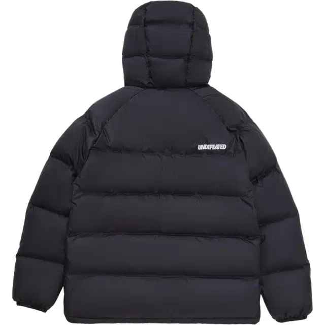 UNDEFEATED FW25 Striped Logo Zipper Down Jacket