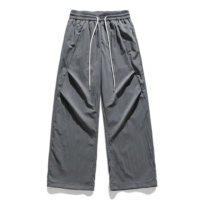 海尔斯 褶皱冰丝透气百搭时尚休闲裤 男款