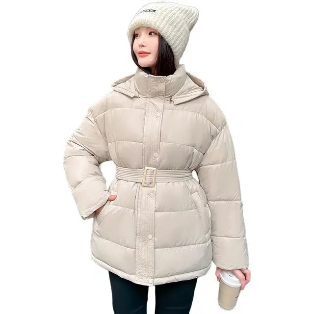 思蓓儿 收腰女冬季高端棉衣设计感面包短外套棉服 女款