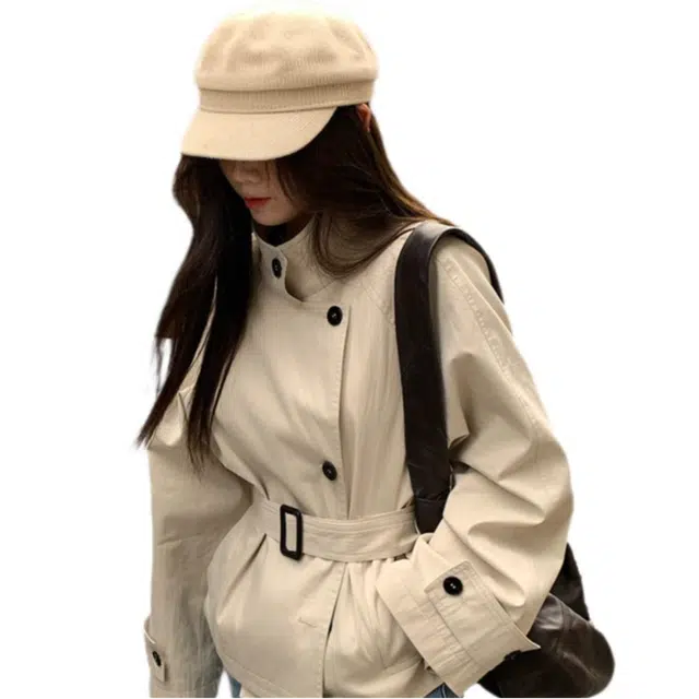 天才小熊 优雅通勤舒适风衣 女款