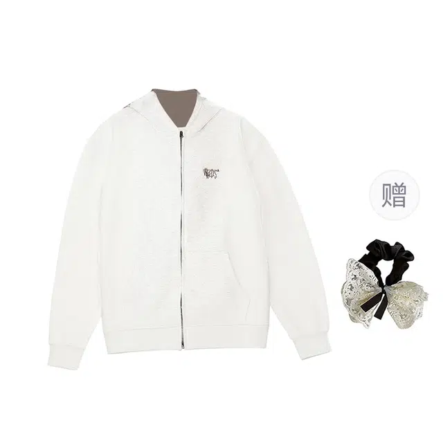 涂诗菲 美式复古简约宽松设计感舒适百搭潮流高街遮肉长袖外套卫衣 男女同款