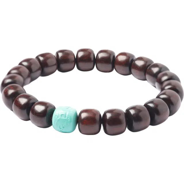 六字箴言 三檀小舍 国风国潮复古 招财纳福转运珠#好运连连貔貅诸事顺利 佛珠文玩盘玩小众高级感轻奢礼盒 紫檀属 手串 男女同款情侣款