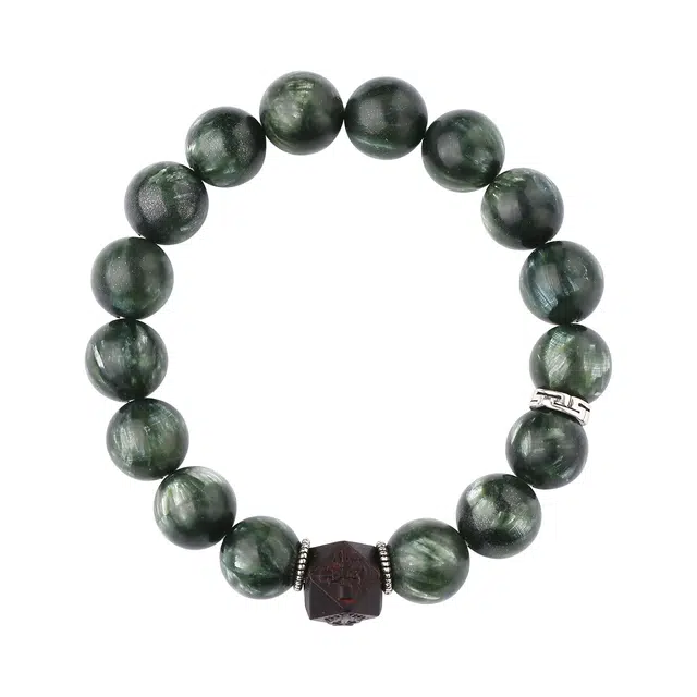 【布达拉宫文创】 布达拉宫 新中式轻奢小众时尚混搭高级招财暴富转运珠好运天然 绿发晶 手串 男女同款情侣款