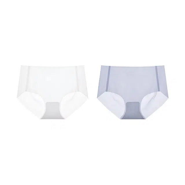 慕梵度  冰丝无痕中腰女士超薄面膜裤全棉抑菌底档透气舒适凉感不夹臀三角内裤 女款