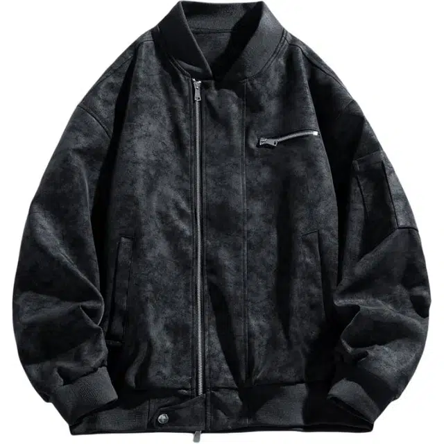 太子龍 潮流纯色简约长袖百搭舒适夹克外套 男款