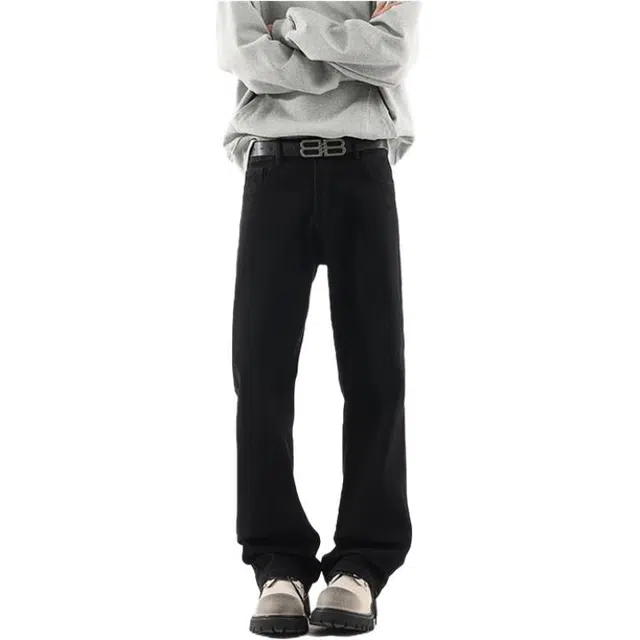 海尔斯 高街直筒修身休闲牛仔裤 男款