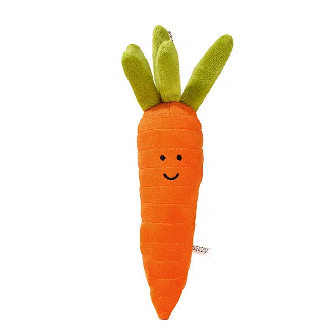 心水好物 蔬菜系列胡萝卜玩具公仔连珠包包 聚酯纤维 挂件 男女同款情侣款
