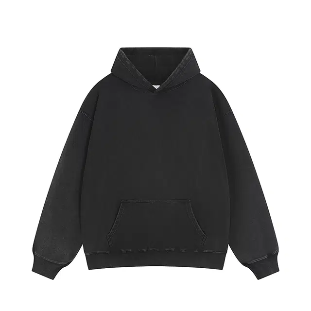 希越 美式情侣款重磅基础款纯色连帽运动衫潮牌高街痞帅卫衣 男款 多色