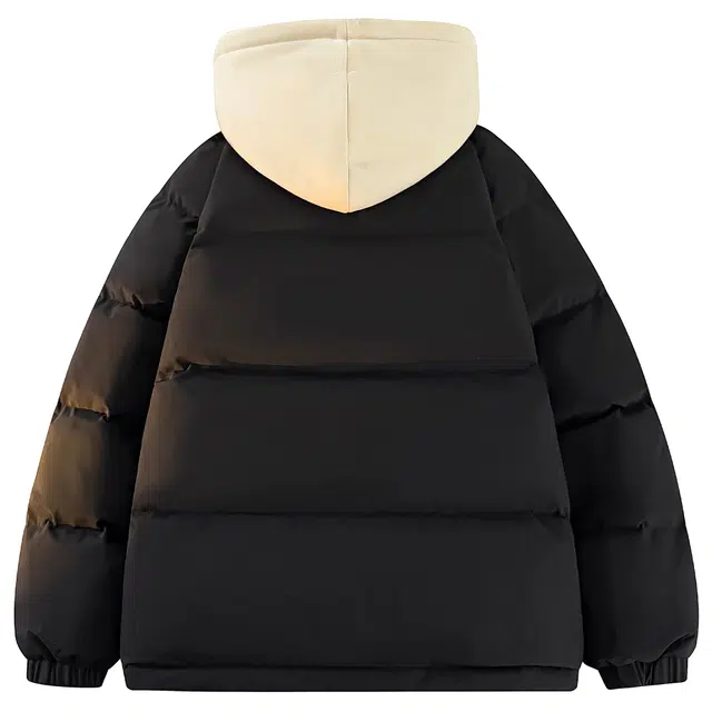 PRESSURE Basic Retro Hooded Puffer Jacket