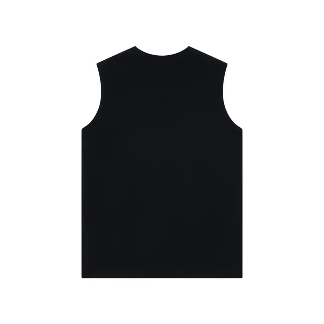 Cotton Aesthetic Wide Shoulder Sleeveless T-Shirt