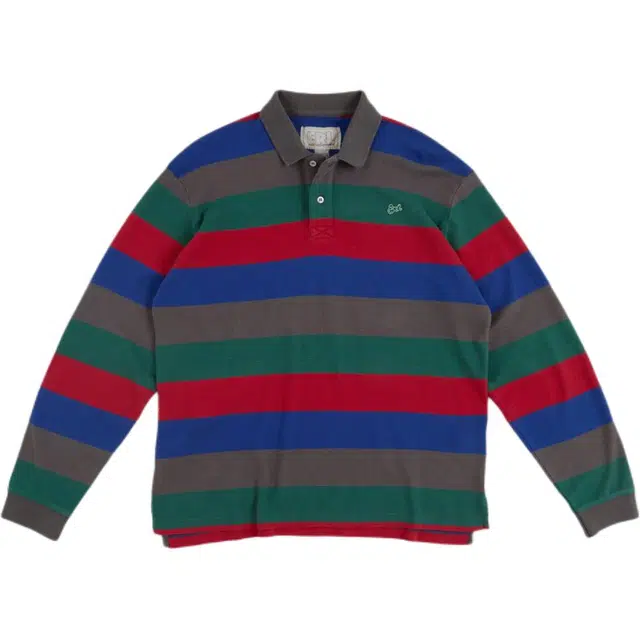 ERL FW25 Striped Long Sleeve Polo Polo
