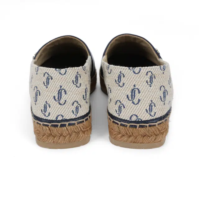 Jimmy Choo Dru Flat JC logo