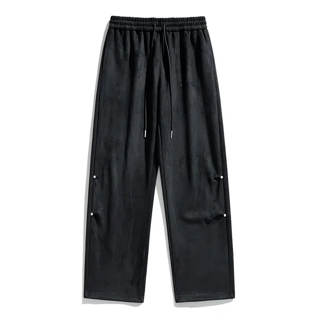 海尔斯 春秋季男垂感直筒裤长裤潮流美式简约时尚宽松休闲裤 男款