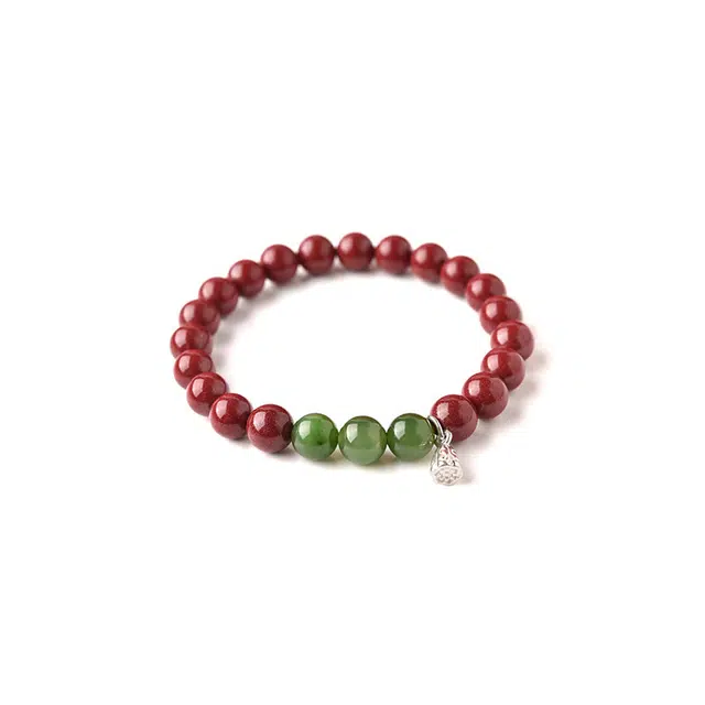 【匠心手作 路路通顺】 灵菲 高含量紫金砂银莲蓬 新中式国风百搭本命年平安吉祥万事顺意礼盒装 #好运 朱砂 手串 女款