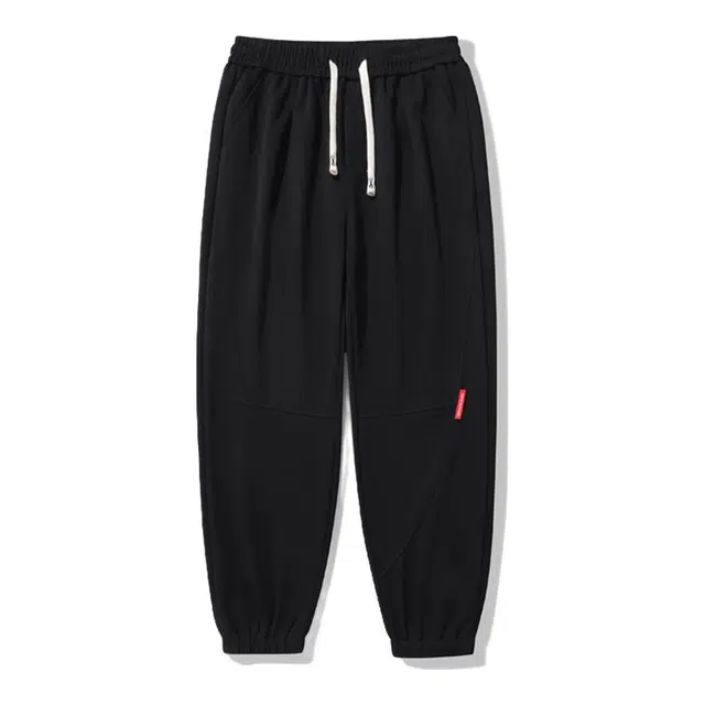 海尔斯 简约百搭美式高街舒适中腰基础宽松系带休闲裤 男款