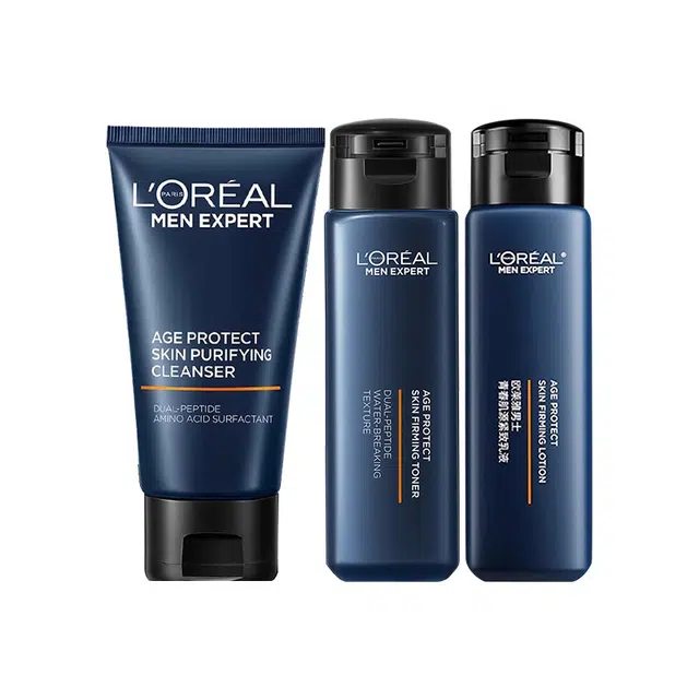 欧莱雅男士 青春肌源男士旅行套装 保湿补水清洁