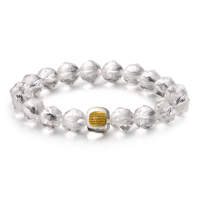 【天然白阿赛】 彗时 高能量轻奢高级感转运白幽灵聚财纳福生日好物增女生上岸招财小众女士#好运天然 白水晶 手串 男女同款情侣款