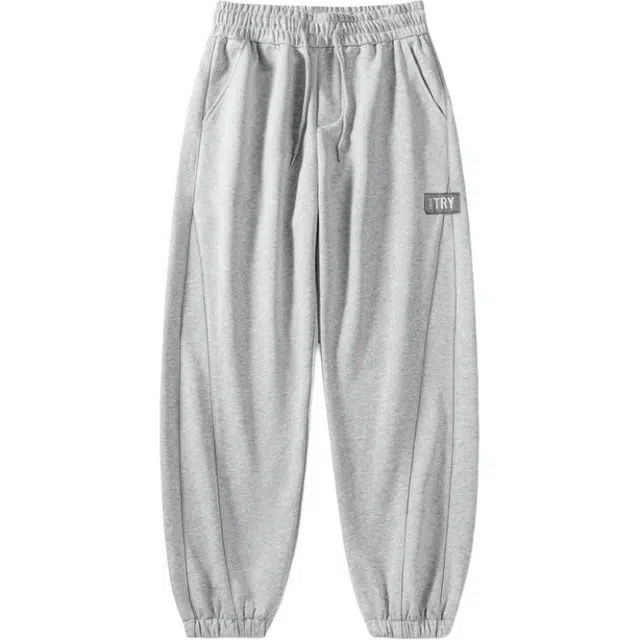 海尔斯 潮流束脚加绒运动宽松休闲裤 男款