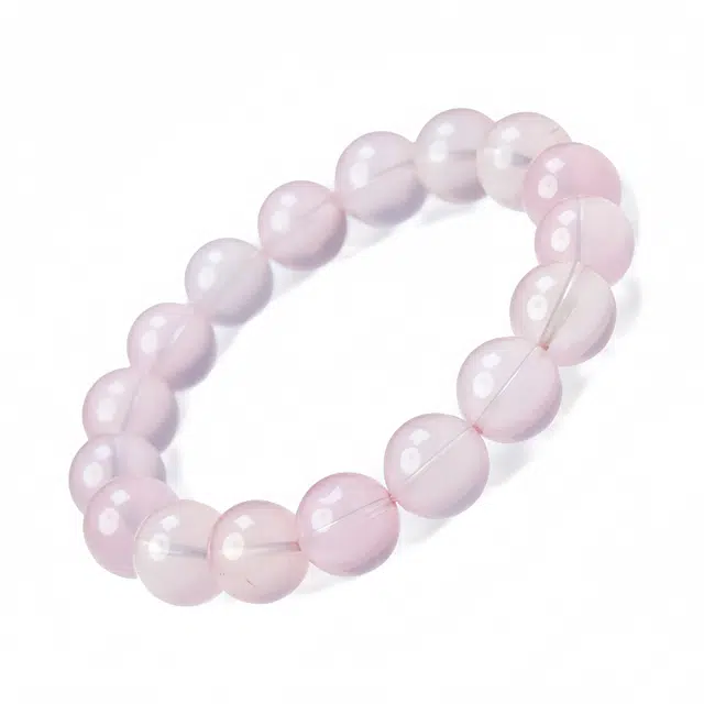 仙园韵 简约时尚小众设计轻奢可爱优雅浪漫百搭马达加斯加#好运 粉水晶 手串 女款