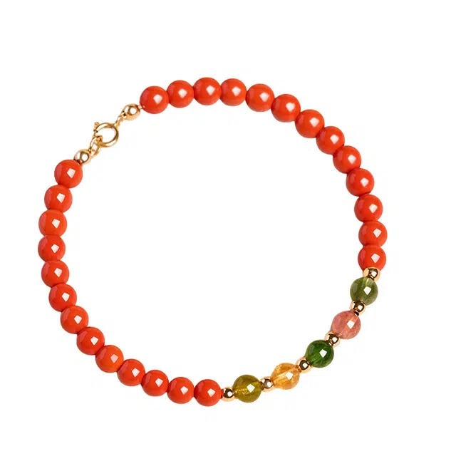 仙园韵 细款高含量招财纳福念珠轻奢高级感转运珠#好运 朱砂 手串 女款