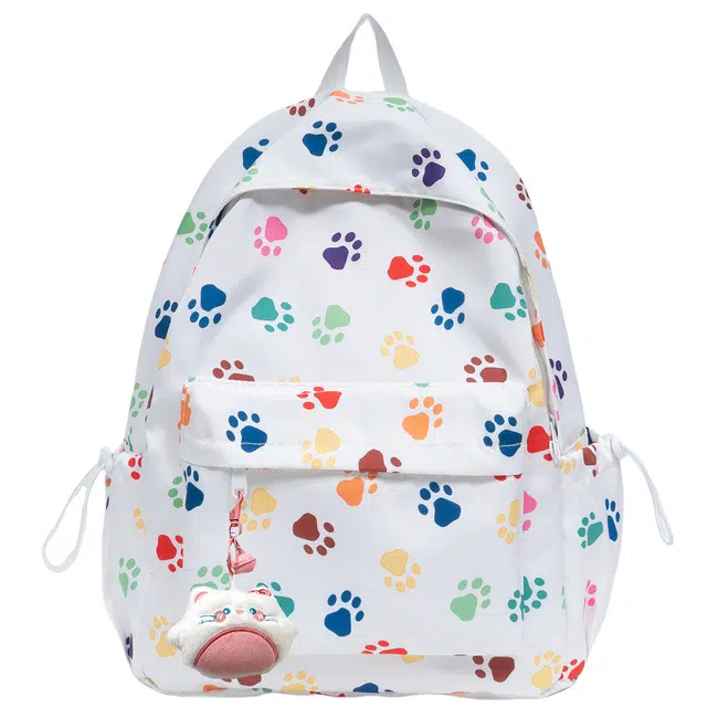 笛贝嘉 韩版可爱印花时尚 尼龙 双肩包 常规 女款 多色