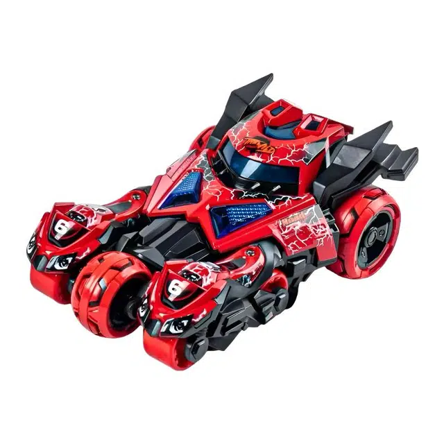 欧洛伊 炫酷帅气三合一弹射战车 一键顺发合金战车 惯性回力摩托 玩具仿真车收藏车模